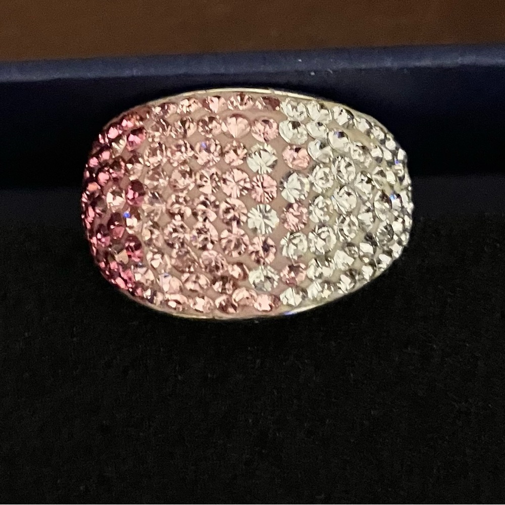 Swarovski Bubble ring with matching earrings